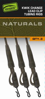 Naturals Kwik Change Lad Clip Tubing Rigs Fox