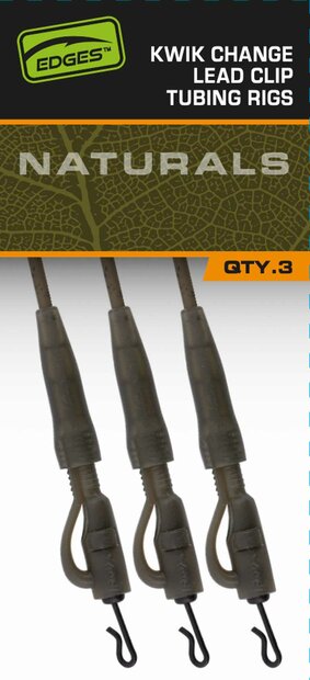 Naturals Kwik Change Lad Clip Tubing Rigs Fox