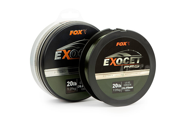 Pro Monofilament Lo-Vis Green X1000M Exocet Fox 20LB