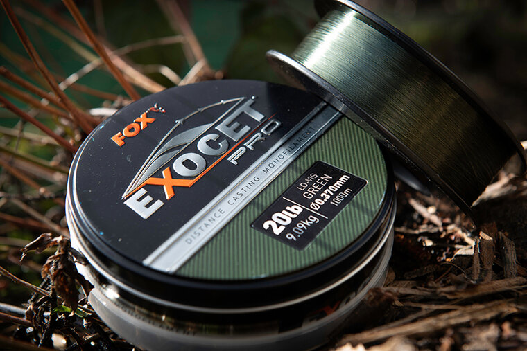Pro Monofilament Lo-Vis Green X1000M Exocet Fox 20LB
