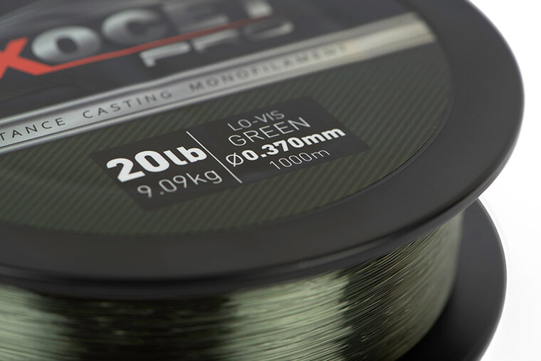 Pro Monofilament Lo-Vis Green X1000M Exocet Fox 20LB
