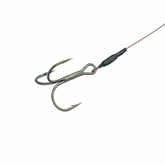 Deadbait Leaders 1x #1 treble 60cm 30lb 2pcs Rozemeijer
