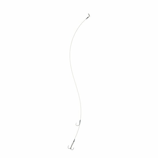 Deadbait Leaders 1x single +  treble 50cm 30lb 2pcs Rozemeijer