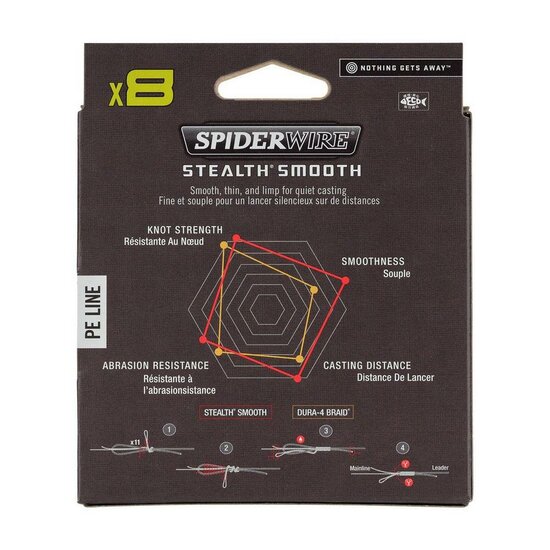 Stealth Smooth x8 pe braid 300M Spiderwire