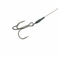 Deadbait Leaders 1x single +  treble 50cm 30lb 2pcs Rozemeijer