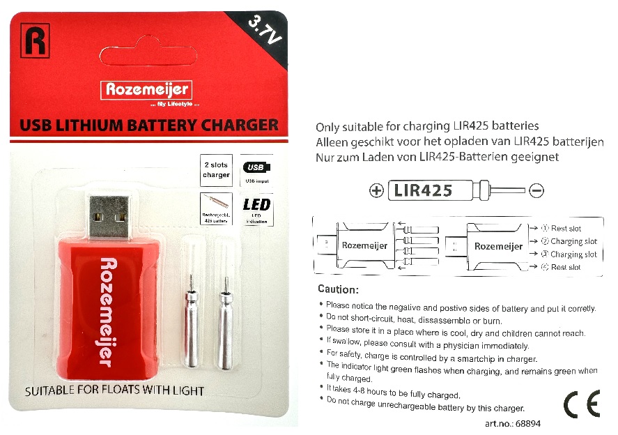 Rozemeijer USB Lithium Battery Charger