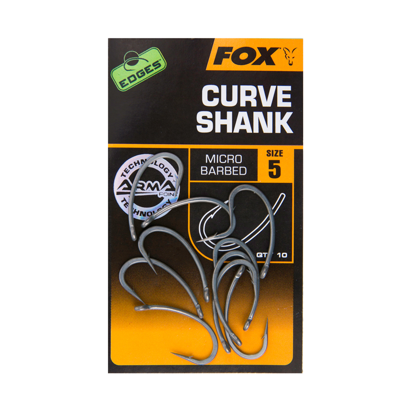 Curve Shank Hooks Barbed X10 Edges Armapoint Fox
